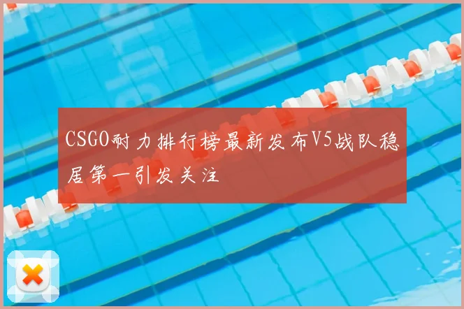 CSGO耐力排行榜最新发布V5战队稳居第一引发关注